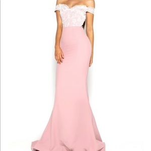 Portia and Scarlett off the shoulder mermaid gown